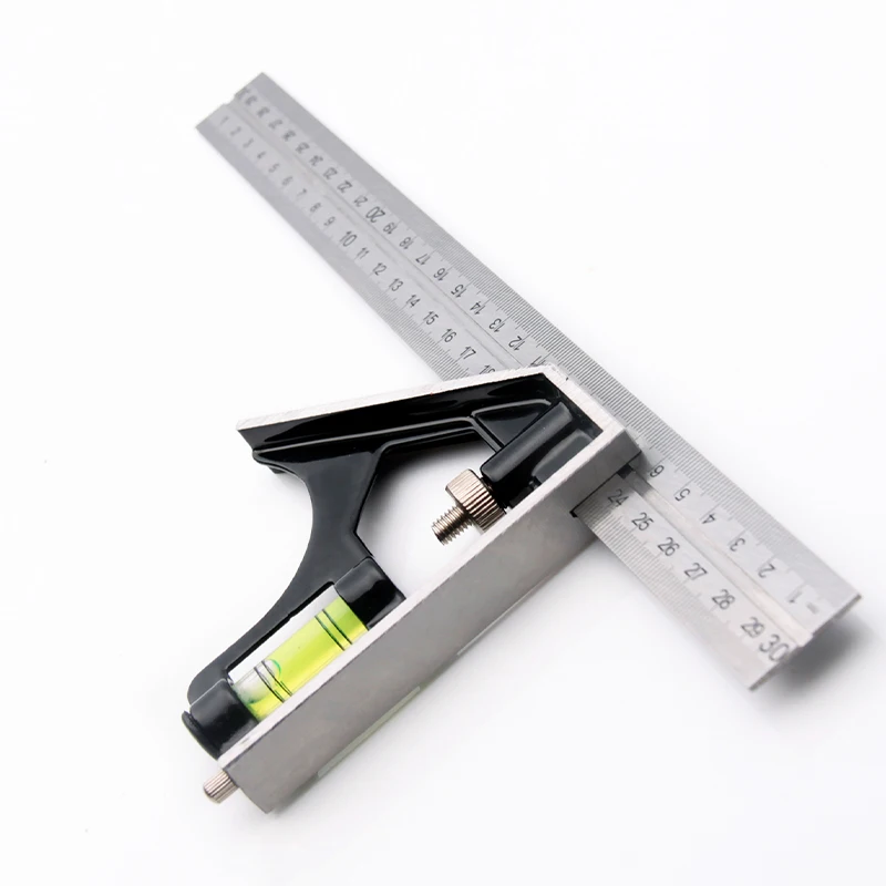 KAFUWELL RC8300A 300mm Stainless Steel Combined Movable Square Horizontal Movement 45 Degree Right Angle Square