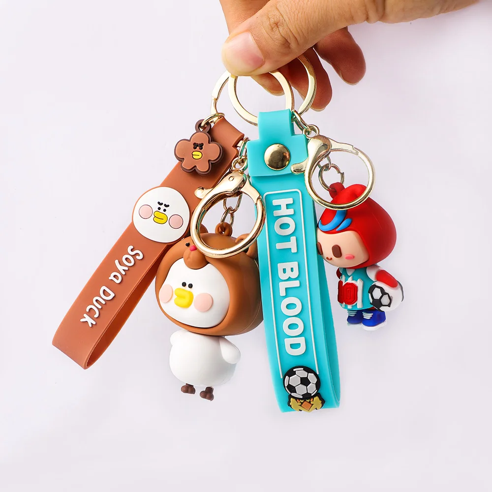 Wholesale Zinc Alloy Iron 2D/3D Hard Soft Enamel Custom Key Chain Logo Key rings holder Souvenir Letter Metal Custom Keychains