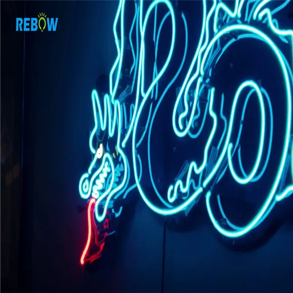 Factory 220V Transformer Large Dragon Pizza LED Custom Flexible  Neon Sign