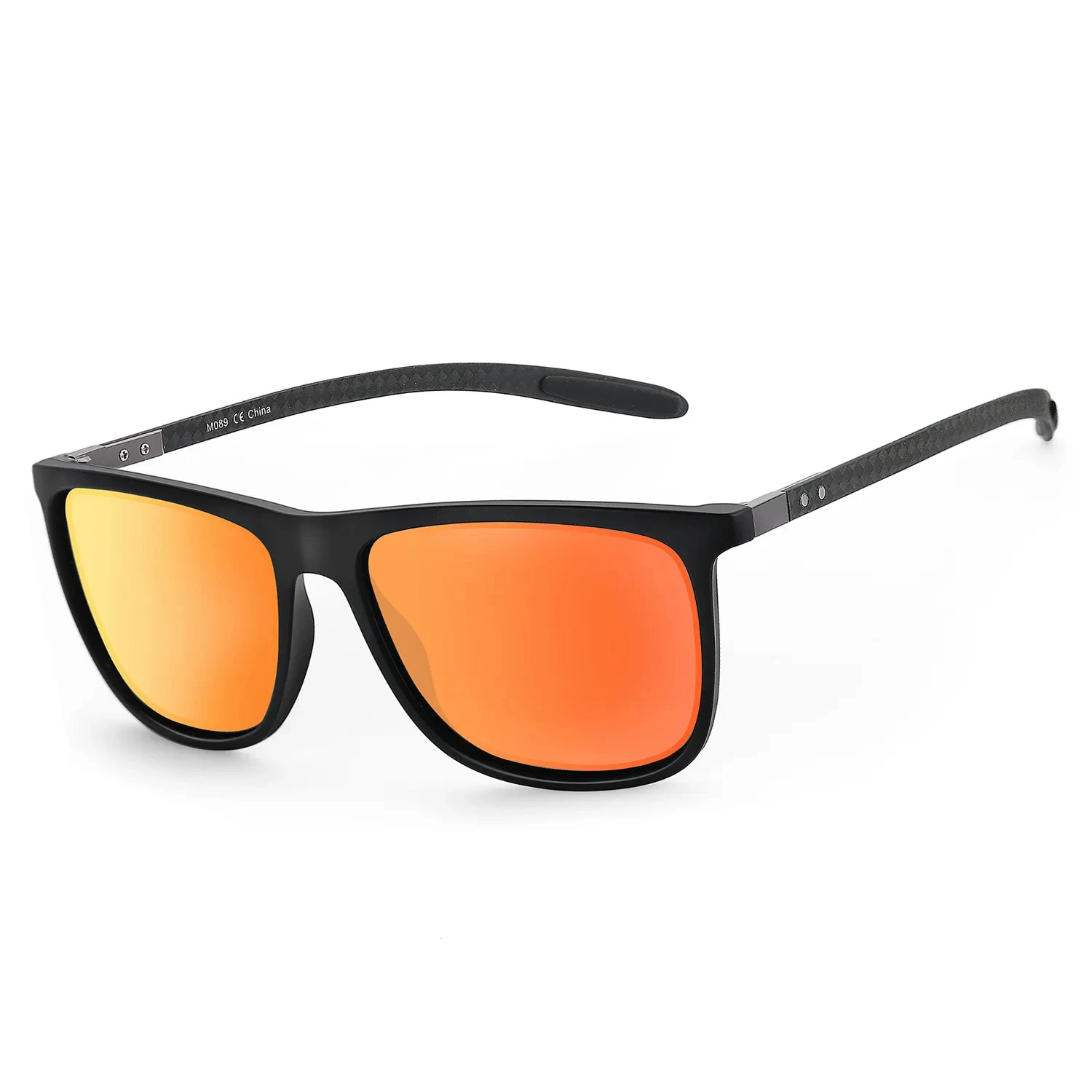 TR90 Carbon Fiber Design Polarized Sunglasses Coating Mirror Glasses Women UV400 Driving Shade Eyewear