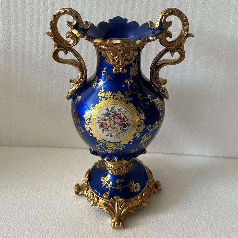 Custom Arabic resin home decoration vase high-end European home club decoration