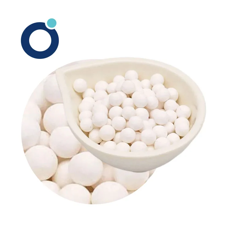 3-5mm 4-6mm Activated Aluminium Oxide Adsorbent K1 K2 Desiccant Activated Alumina Ball Trade For Gas Drying