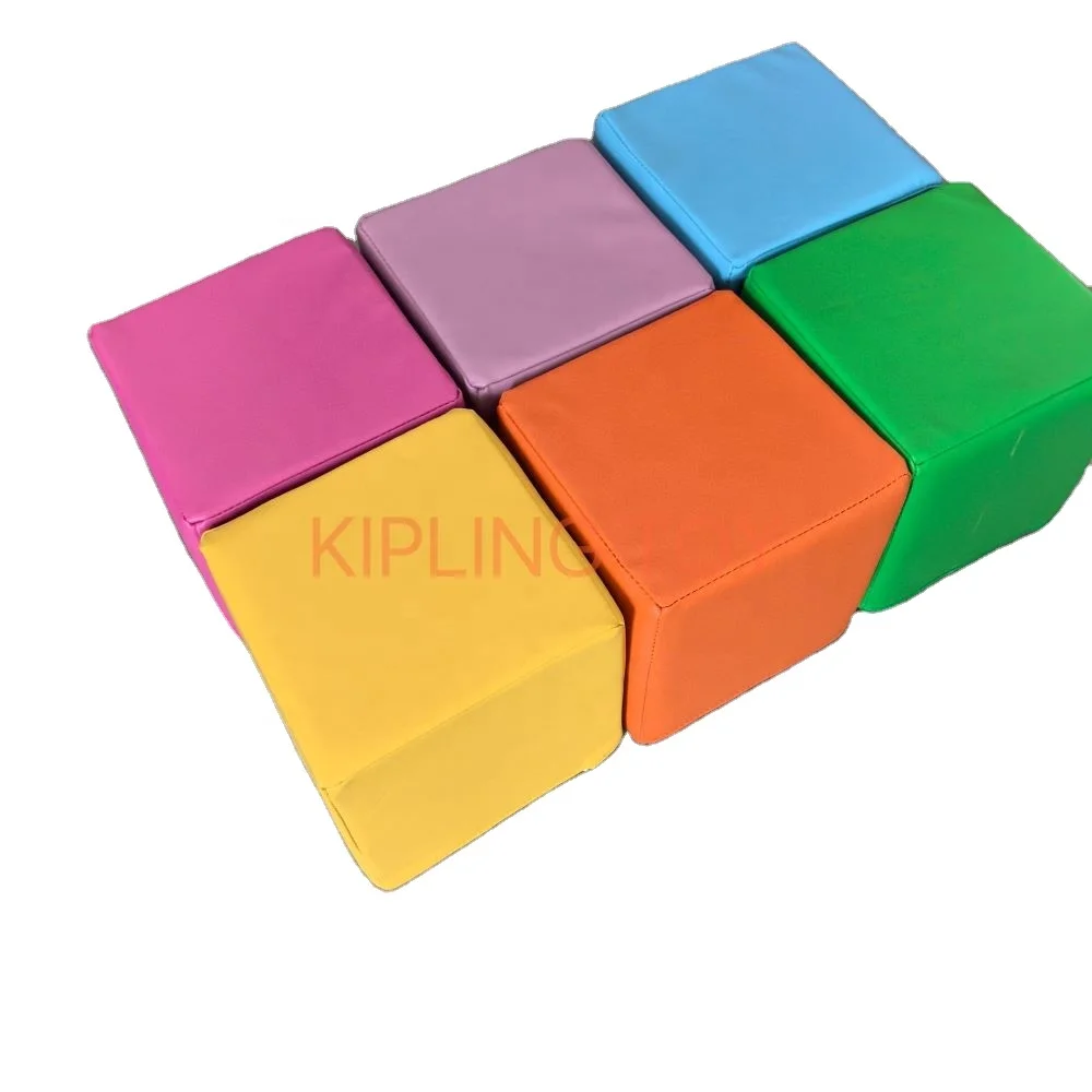 Super cheap pastel foam soft play cubes baby soft foam play oversized soft building blocks