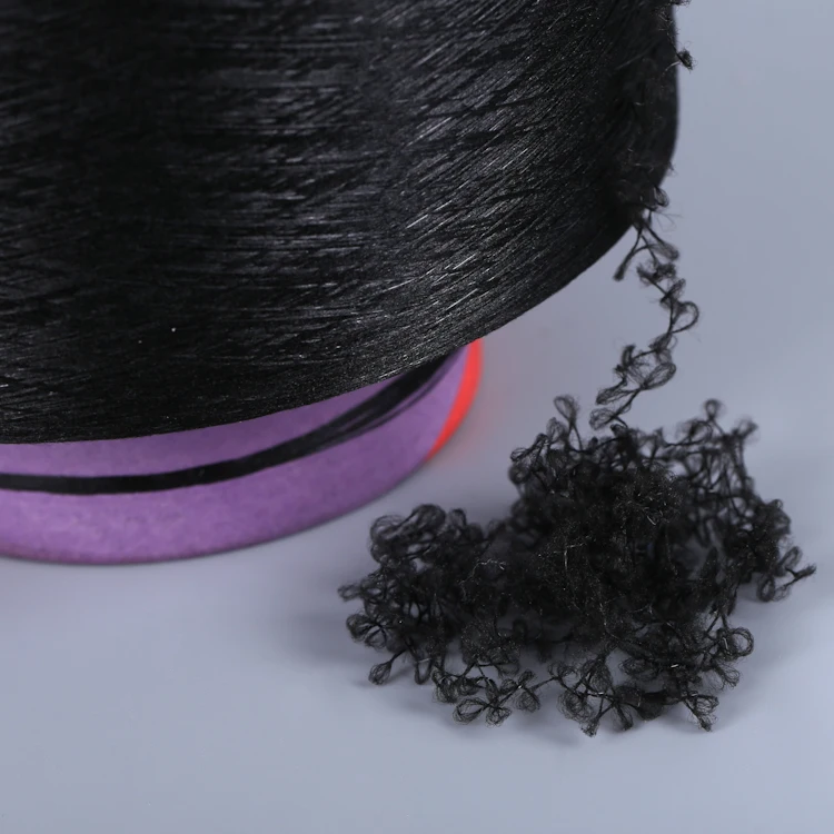 Cheapest Price ACY Covered Spandex Knitting Yarn Socks Customized Dope Dyed and Twisted Polyester 100D / 72F with 40D WEAVING
