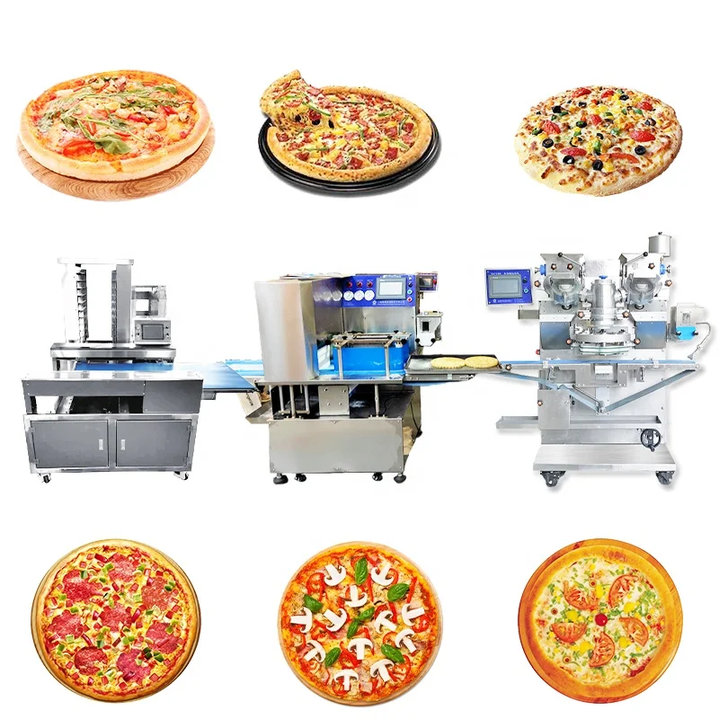 2022 industrial pizza making machine frozen pizza line automatic pizza production line