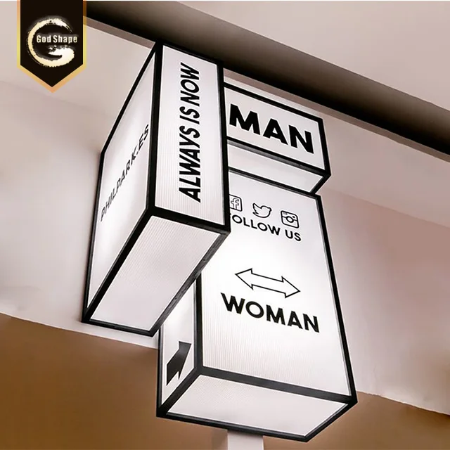 Round Shape Wall Mounted Led Illuminated Display Light Box Pub Restaurant Signboard Acrylic Profile Light Box Sign