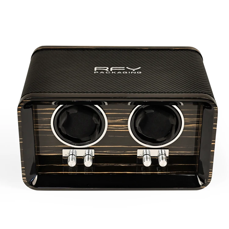 Luxury Walnut Watch Winder 2 Slot Custom Rotating Watch Winder Box High Quality Winder Geen Watches