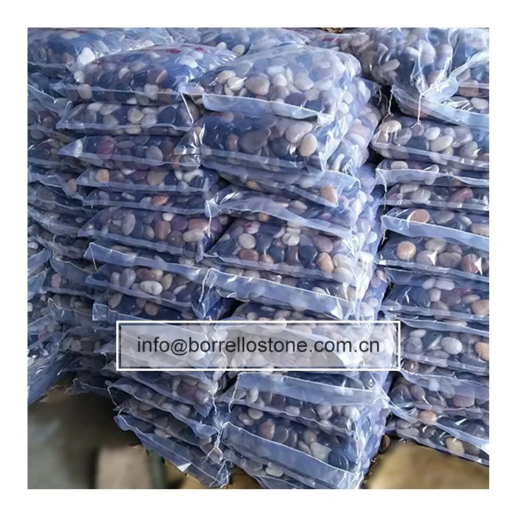 polished stone for foot massage mat pebble mat