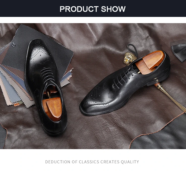 Premium Quality Hot Selling leather shoes for men Luxury Trendy Black men Official Shoes Comfortable Genuine Leather Shoes Men