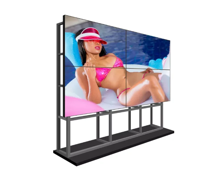 Narrow Bezel Video Wall Monitor 2K*4K 46 49 55 65inch 2x2 3x3 3x4 Splicing Screens 1.8/3.5mm 550/700nits LCD Video Wall Displays