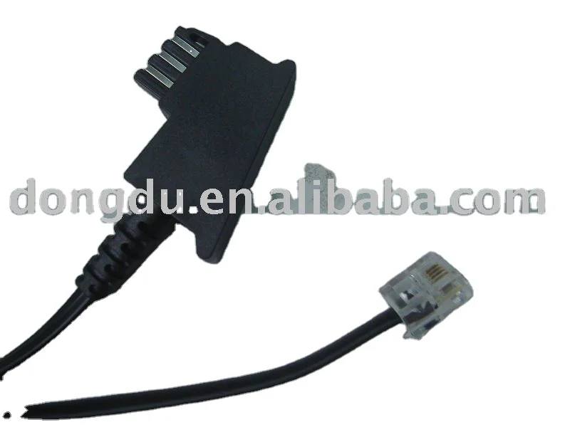 Germany TAE F PLUG to RJ11 plug connector with telephone cord telephone accessories