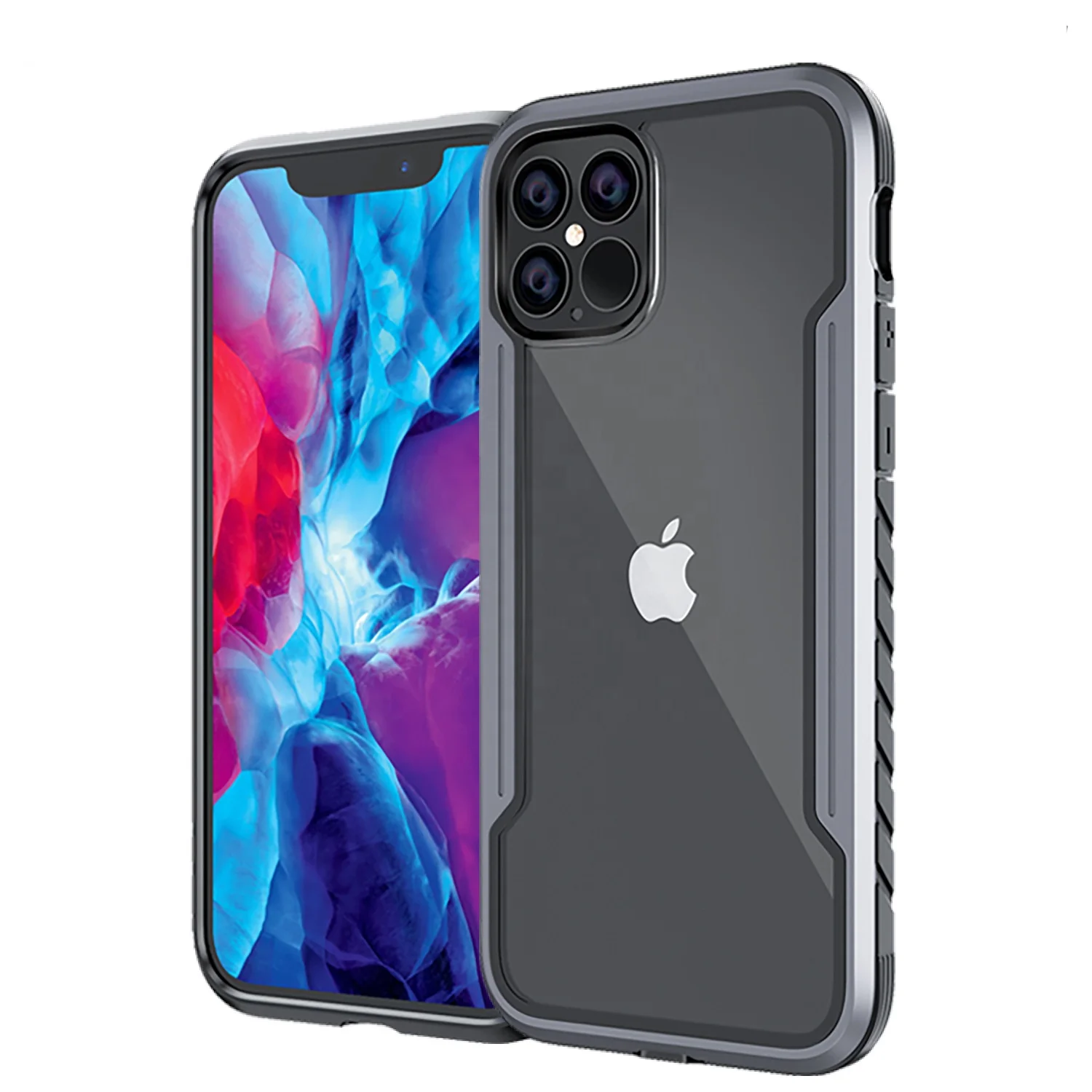 Defense Shield Military Grade Rugged Shockproof Armor TPU PC Aluminum Protective Phone Case For New iPhone 12 Pro 2020