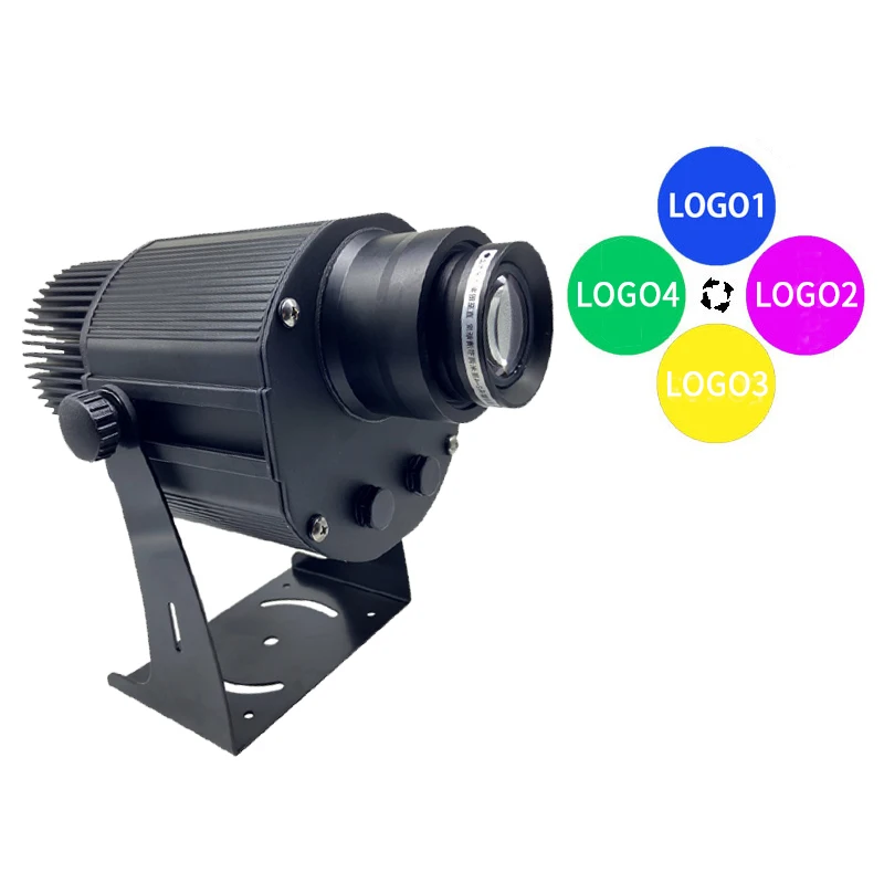 100W  4in1 multi-gobo projectors Waterproof IP67 4 Gobos Static Logo Projection Light 4 slides Gobo Projector