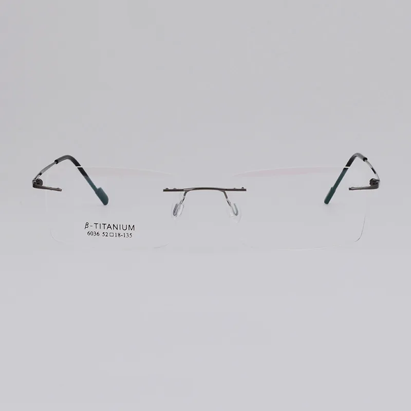 2025 New Order Trendy Fashion Optical High Quality Metal Wholesale Thin Optical Eyeglass Frames Rimless Glasses
