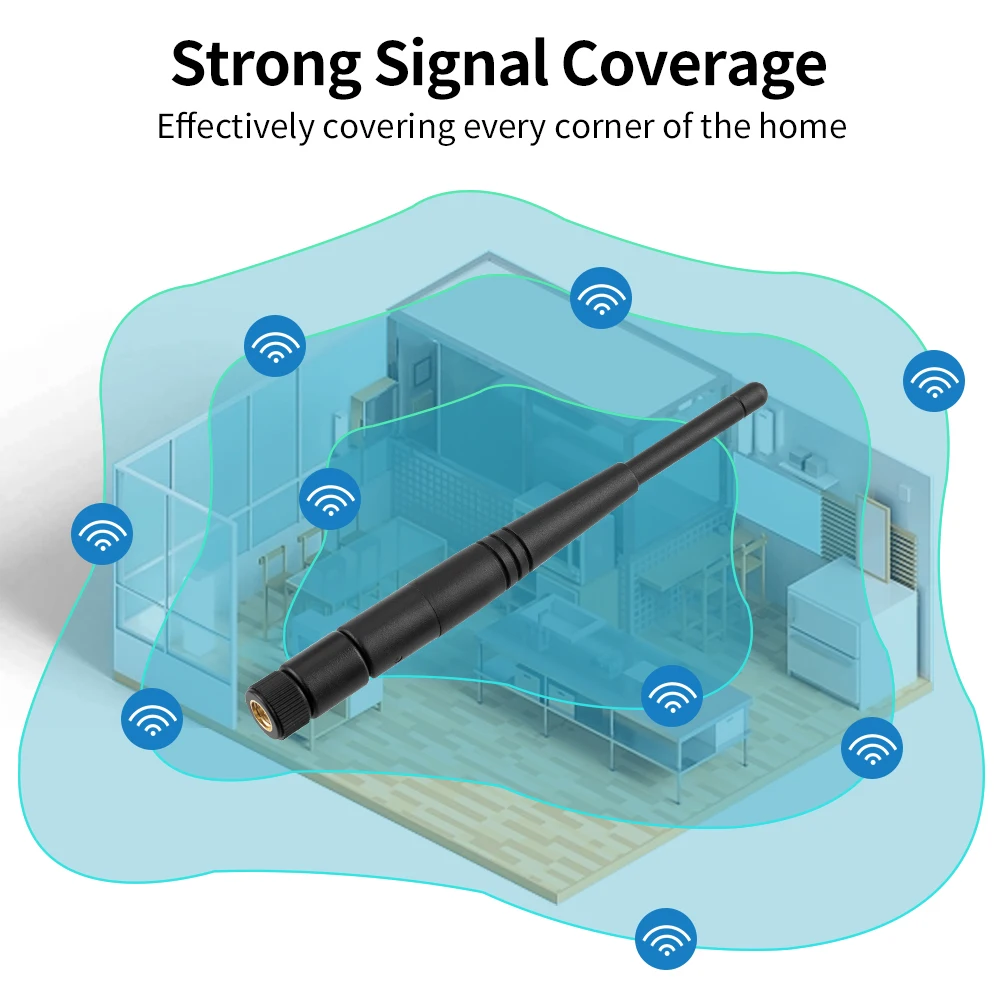 Wifi Antenna Long Range 2Km 2.4G 5.8G Wifi Outdoor Omni Directional Antenna Indoor Rubber antenna