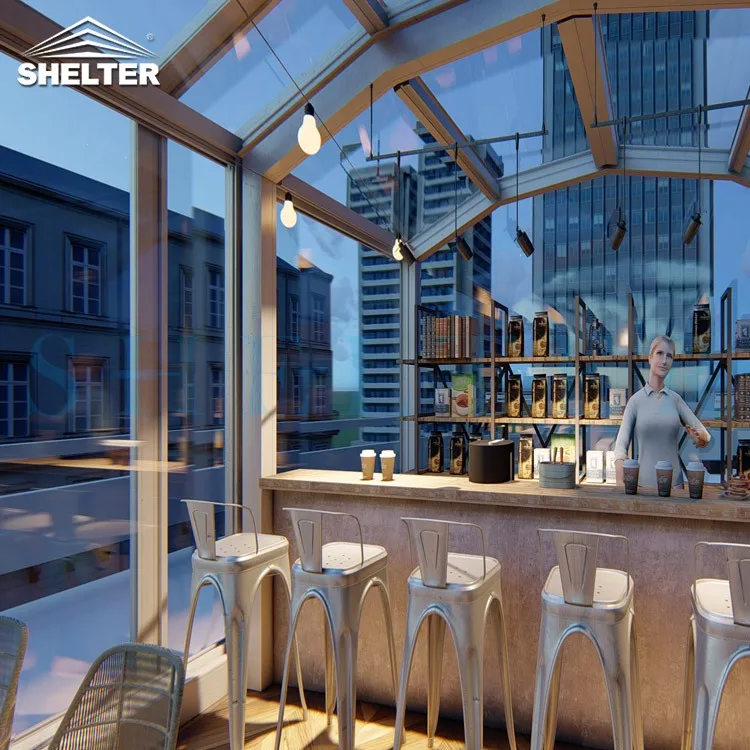 Luxury And Beautiful Glass Greenhouse Cheap Conservatory Living Room