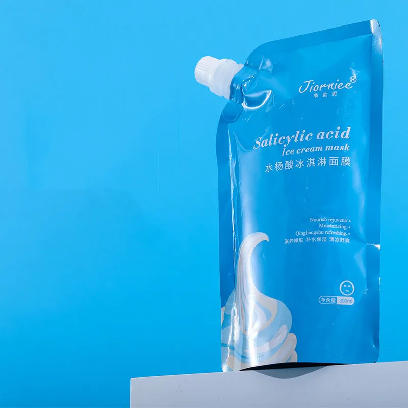 Hot Selling Oil Control Anti Acne Salicylic Acid Ultra Cleansing Whitening Shrink Pores Ice Cream Facial Mask