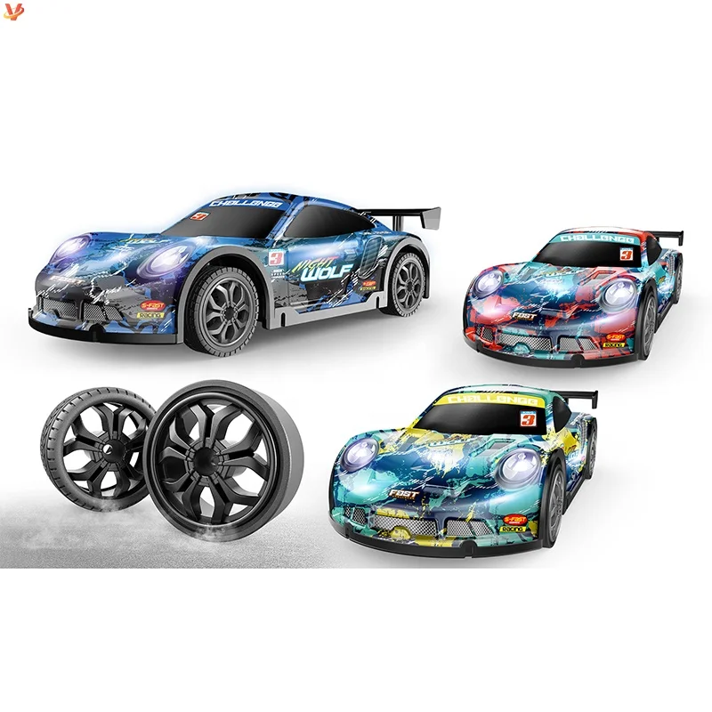Four wheel drive RC drift remote control Car Cool Led Lights USB Battery 4WD Racing Electric Cheap Cars Toys For Children Gift