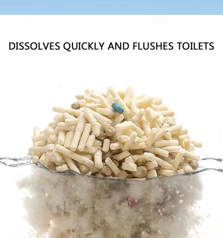 Natural Plant-based Granules and Bentonite Litter Tofu Litter Sustainable Litter Low Dust Clumping Cat Sand