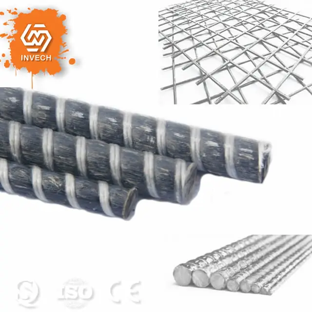 
High Strength Solid Basalt Fiber Rebar 3-40mm Construction material Rebar Series 