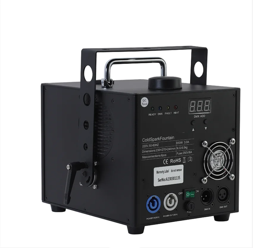 Крытый мини 650 Вт Холодный пламени Пиро фейерверк вечерние этап фонтан эффект Фейерверк стрельбы системы залпового пульт дистанционного управления пламенем