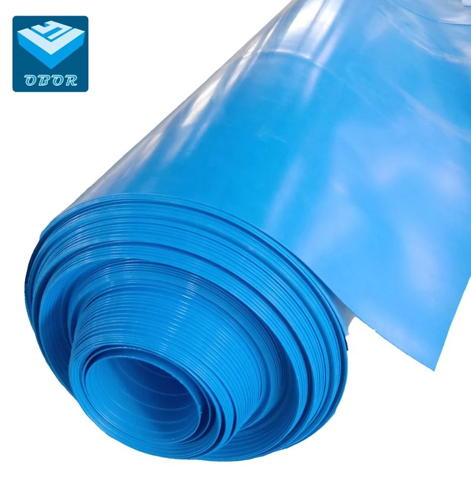 
HDPE plastic swimming pool liner for 1.5mm blue pond liner geomembrane lake dam liner 