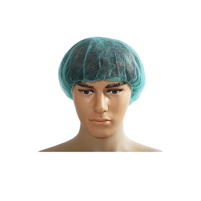 
Food processing head cap disposable polypropylene bouffant cap 