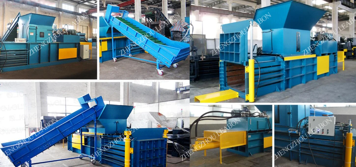 Automatic Horizontal Straw Alfalfa Baler Paper Board Carton Baling Machine Hydraulic Plastic Bottle Scrap Packer