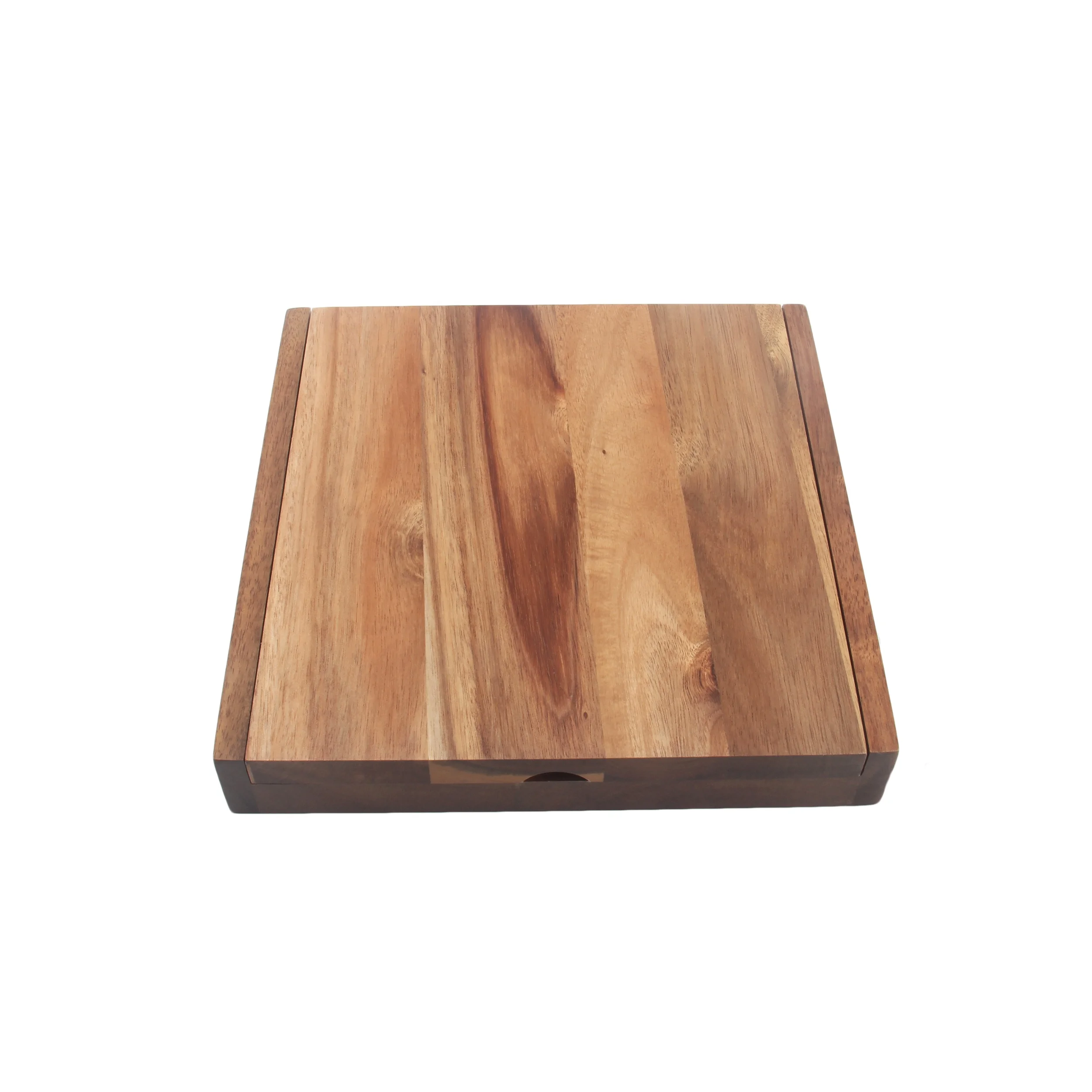 2023 Professional 4 Piece Stainless Steel Cutter Wooden Handle Cheese Knife Gift Set With  wooden Boxed