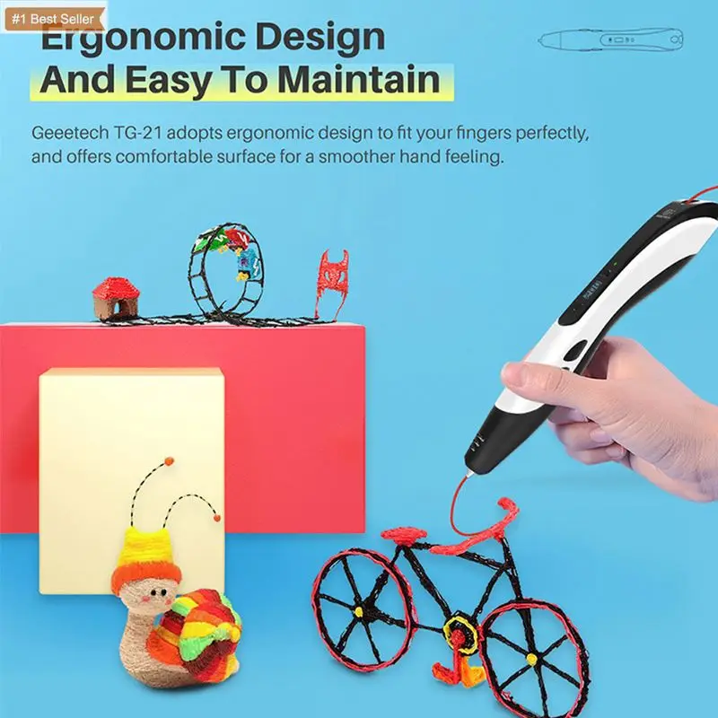 Jumon Hot Sale 3 Starter Colors Of Pla Filament Kids 3D Pen Diy Educational Toy Pen Penna Children 3D Printing Pens