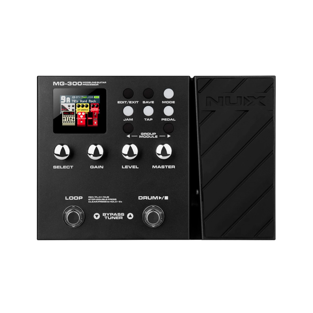 Nux MG-300/MG300/MG 300 modeling multi-effects pedals guitar processor electric guitar effects pedal multi effect for Metal Knob