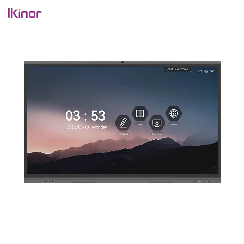 P-CAP six-in-one Android electronic whiteboard  86 inch interactive white board for zoom meeting