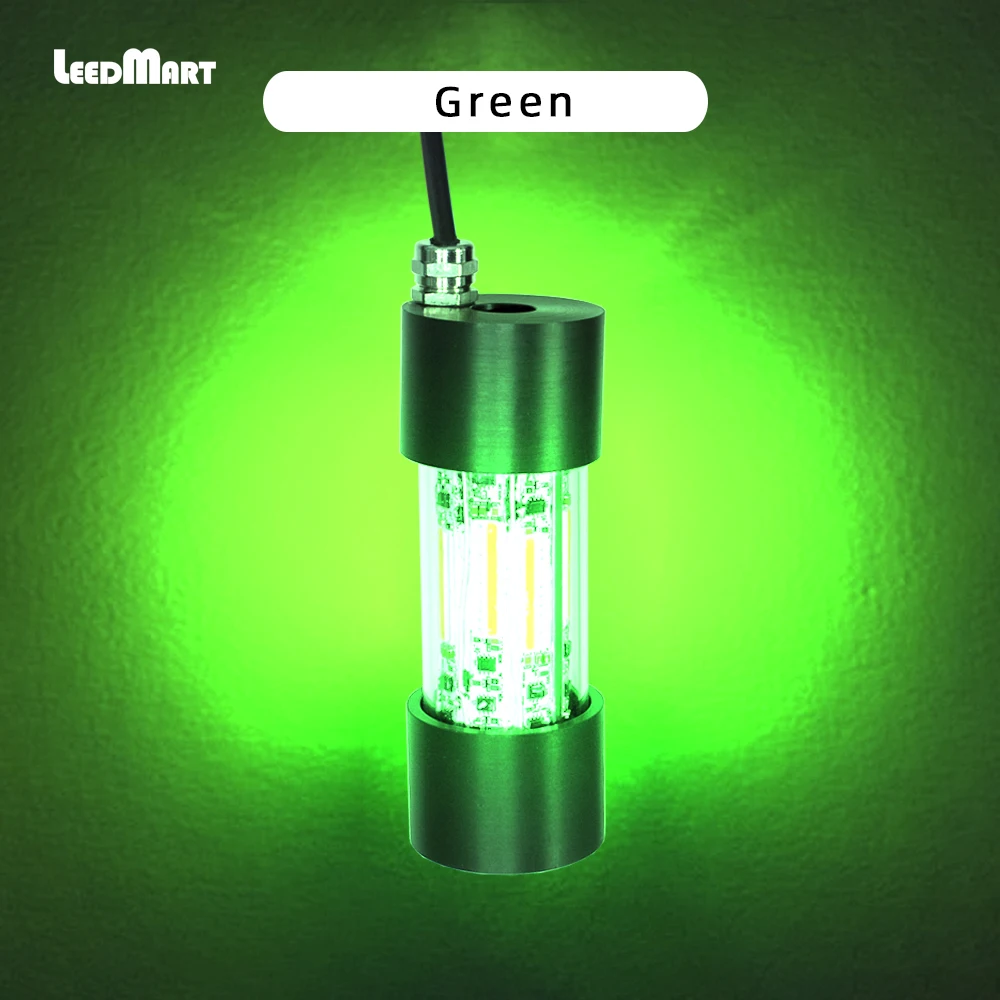 hot sale IP68 100W 200W LED fish light lure float underwater green attracting light  fishing light