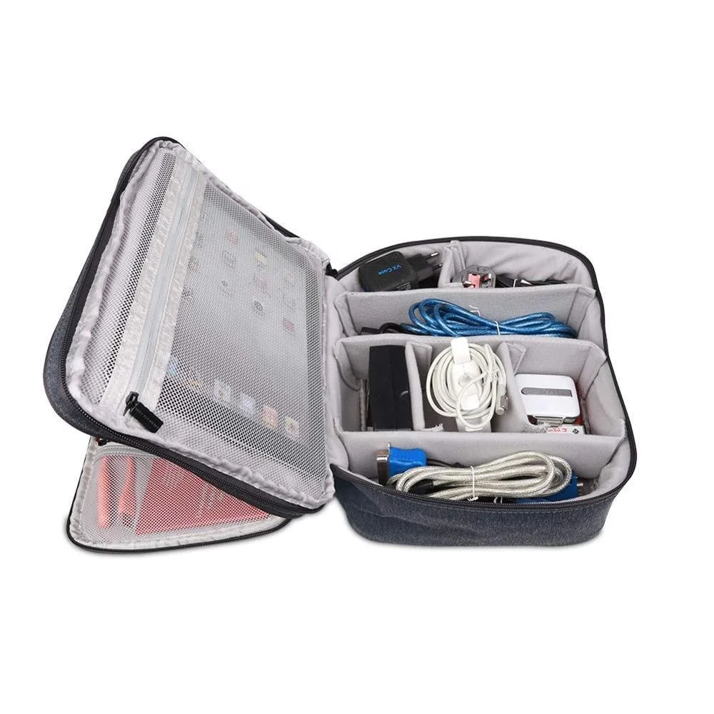  Portable Waterproof Travel Cable Organizer Storage Bag Electronics Accessories Carrying Case Pouch For Laptop
