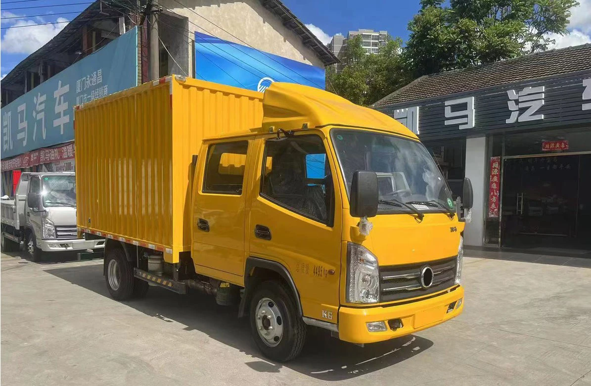 Affordable and Dependable 4x2 Double Cabin diesel Powered Light Duty Cargo Van Truck Made in China on Promotion