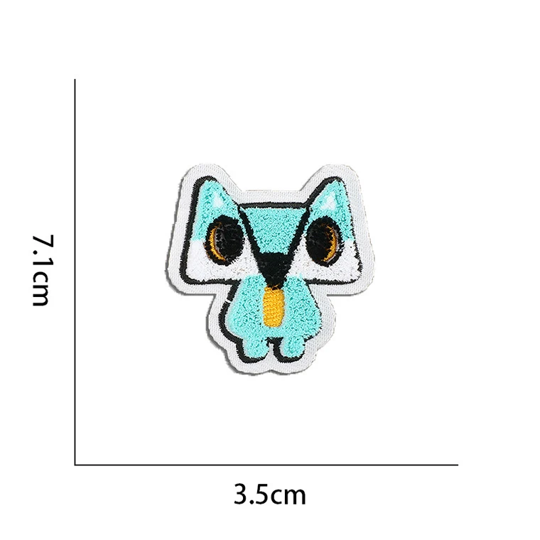 Cute Animals Dinosaur Patch Iron On Embroidered For Clothing Cartoon Anime Patches For Kid Clothes Appliques Stickers T-shirt