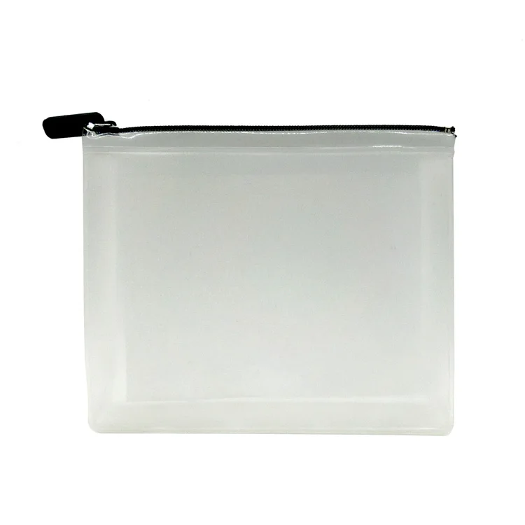 
Promotional Frosted Clear EVA Plastic Zipper Bag Cosmetic Packaging Bag Transparent Packing Bag 