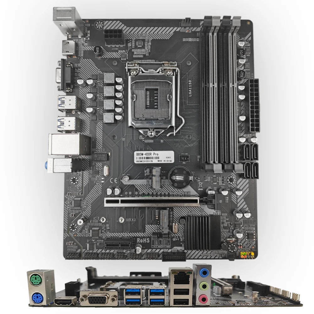 PCWINMAX OEM New H61 Gaming Motherboard LGA 1155 DDR3 Micro ATX Support 2th 3th Gen Processors Computer Mainboard