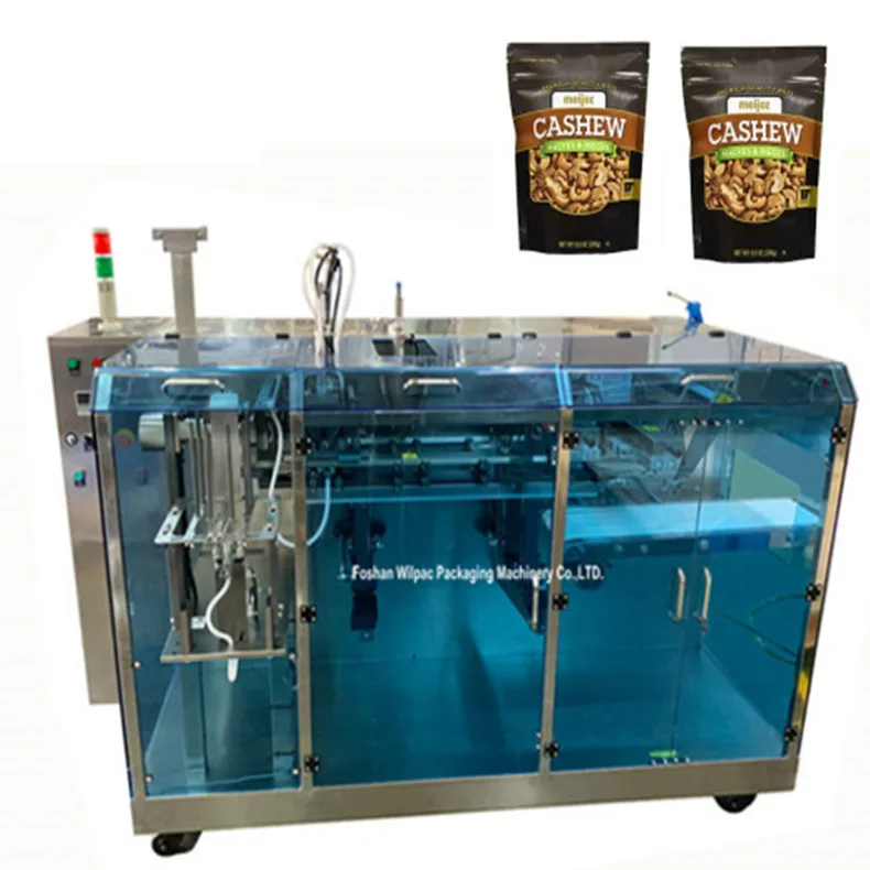 
 Salted cashew packing Machine five station packaging machine premade bag packing machine  