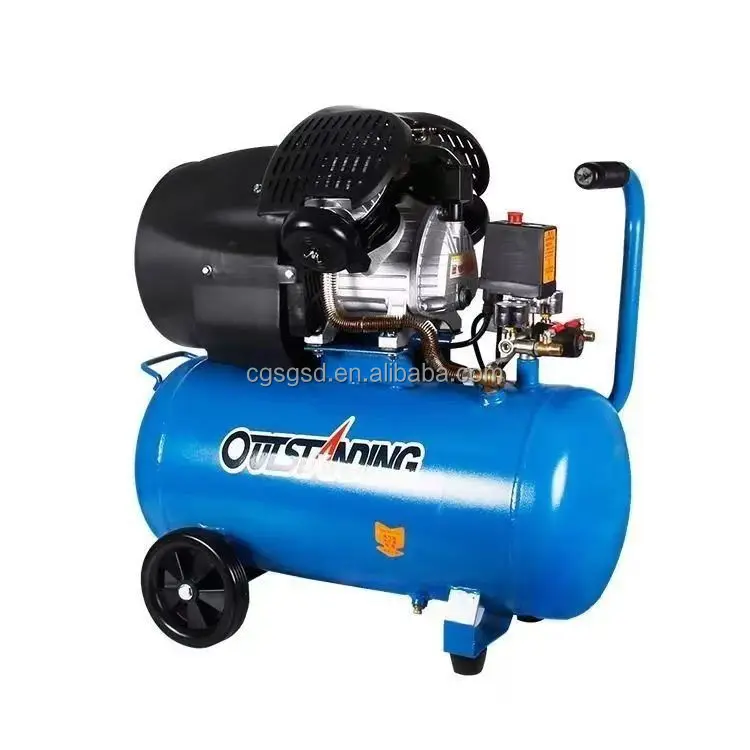 Bison 120 Psi 50l 50 Litre Portable Two Stage Silent Oil Free Piston Air Compressor For Air Tools