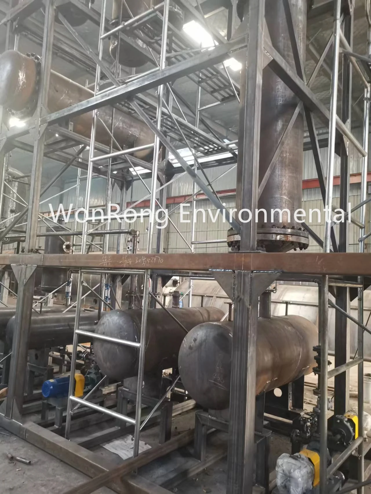 Mini 1 ton to 5 tons/day portable Small scale waste oil refinery to diesel distillation machine