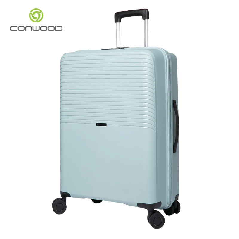 BSCI certification PP  trolley cool luggage suitcase set, polypropylene luggage