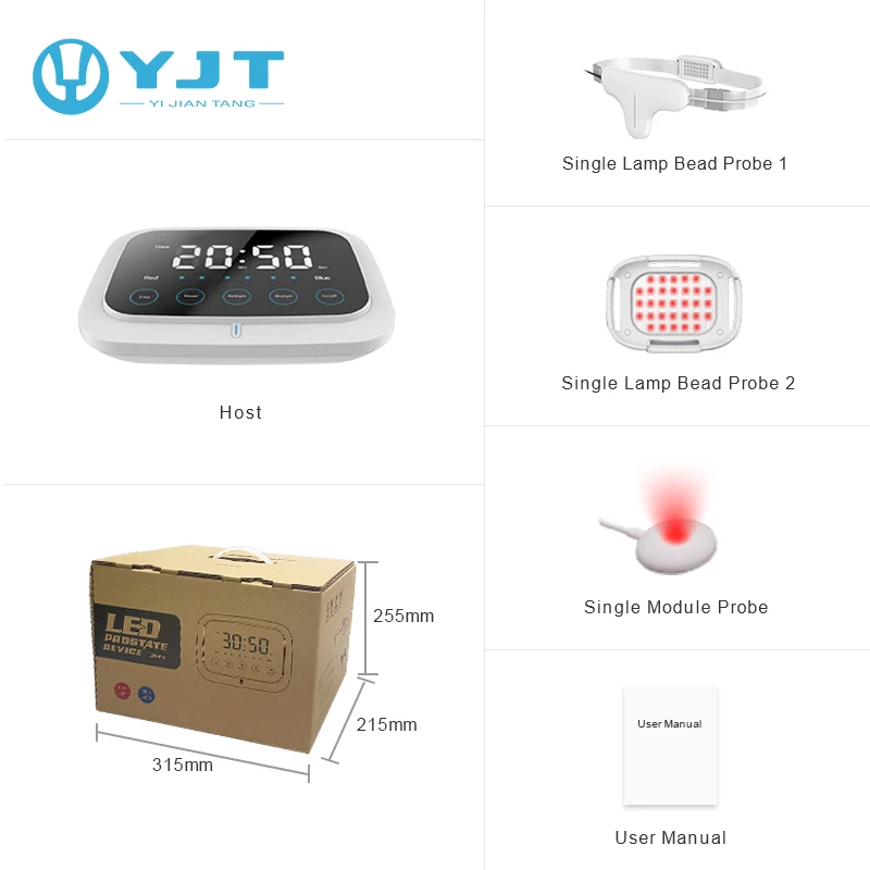 Home Physiotherapy Device Pain Relief Portable Physical Red Light Therapy for Use Prostate Treatment