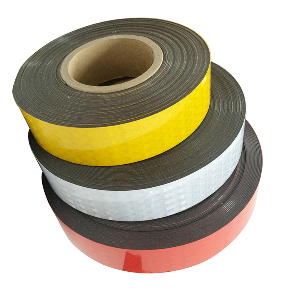 Гибкий магнит, индивидуальный дизайн, печатная прозрачная дорожная цветная Светоотражающая виниловая пленка для автомобиля