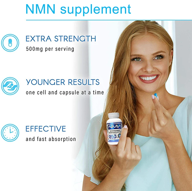 Antiaging nmn nicotinamide mononucleotide capsule suplement gmp beauty supplements