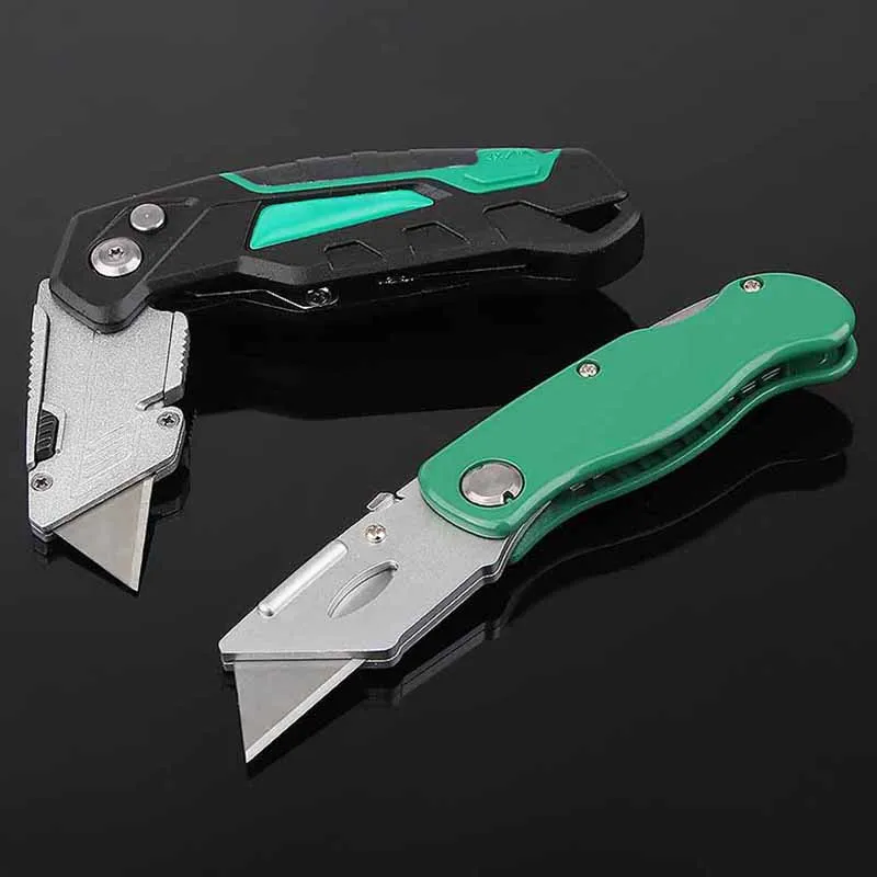 Wholesale folding knife 3-piece set sharp durable grip comfortable compact convenient storage art utility knife