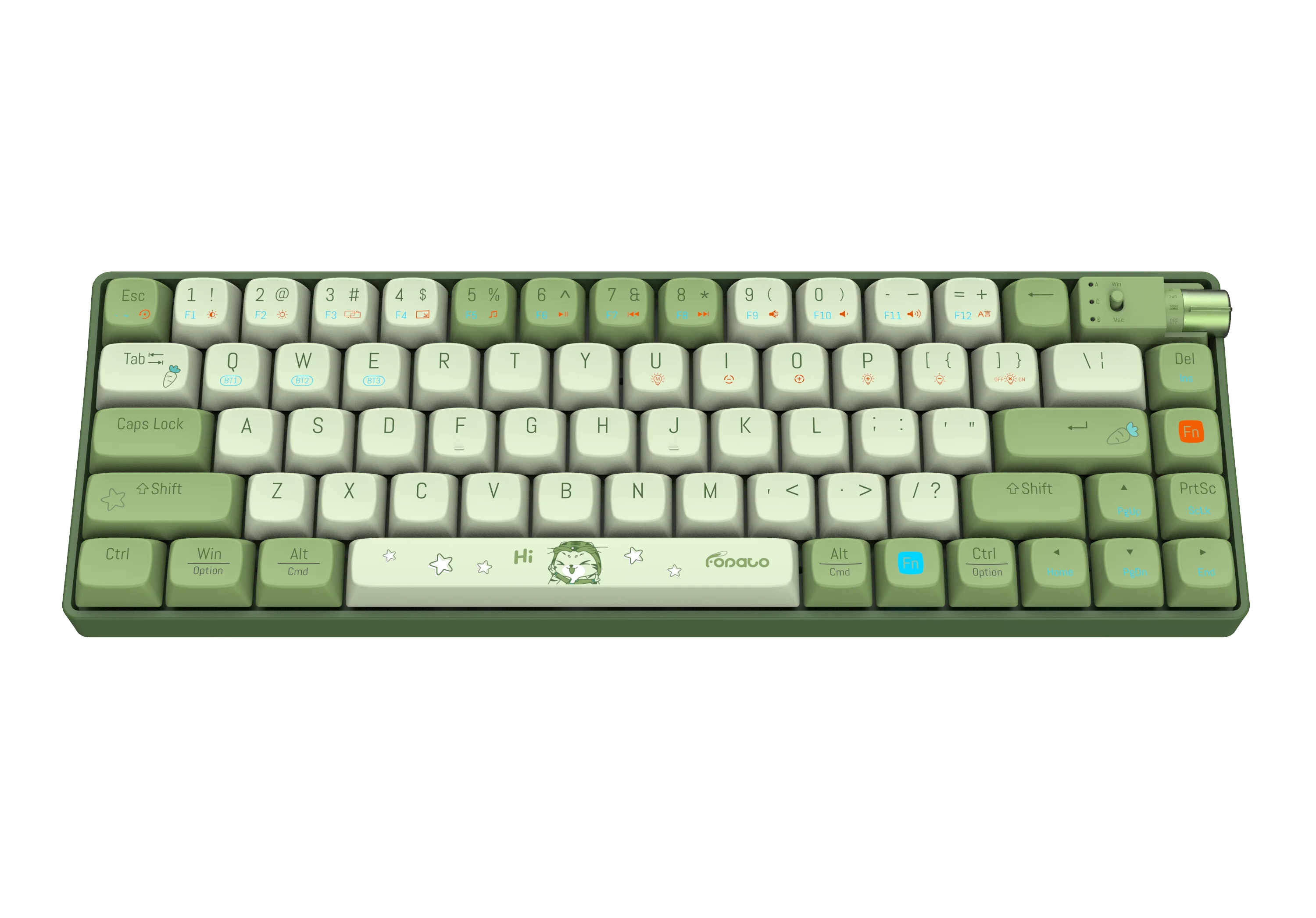 Mechanical Gaming Keyboard, with Quick-Response Switches and Multimedia Control for PC and Desktop Computer Wireless Keyboard