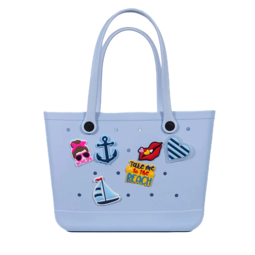 Hot Trending Summer Product 2023 Eva Beach Tote Bag Rubber Beach Bag Accessories Charms Eva Travel Beach Bag Accessory Charming
