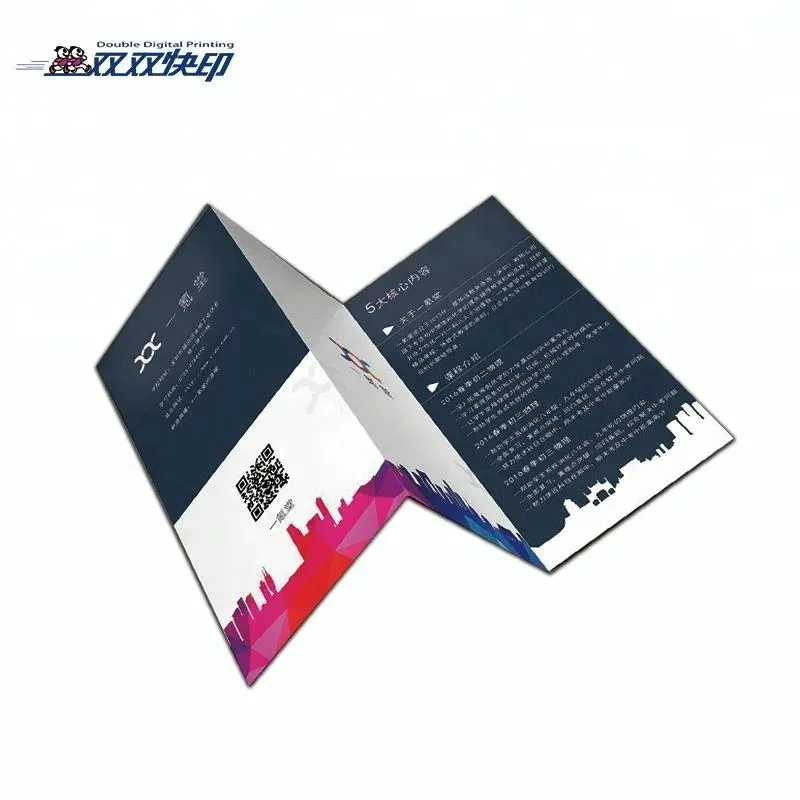 Custom Company Brochure Catalogue Digital Printed Magazine Flyer Booklet Cardboard Paper for Business Use