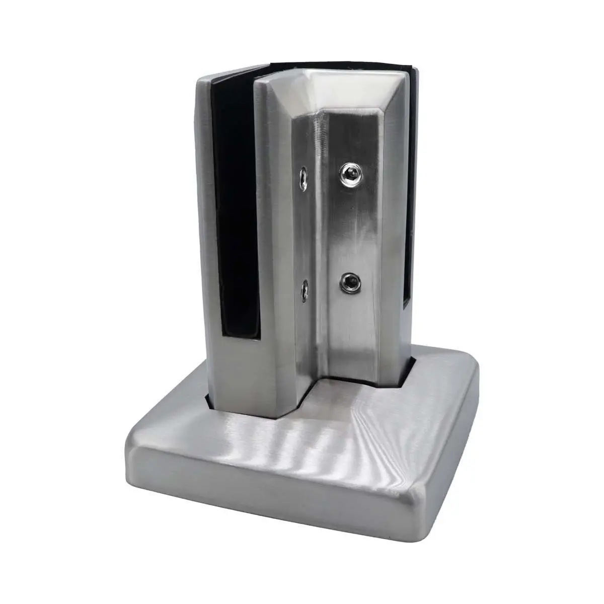 European Market Floor To Glass Railing Pool Fence Frameless Balcony Glass Spigot With Two Glass